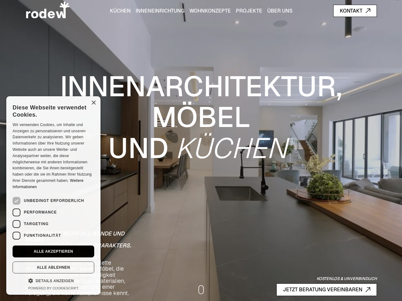 Screenshot von Rodewald Interieur